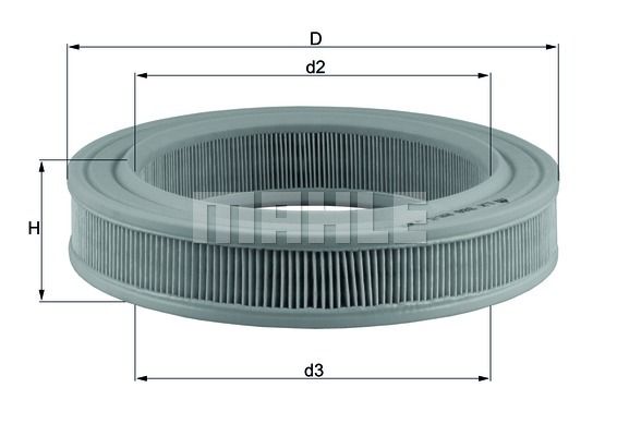 KNECHT Ilmansuodatin LX 386