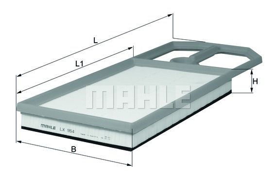 KNECHT Ilmansuodatin LX 954