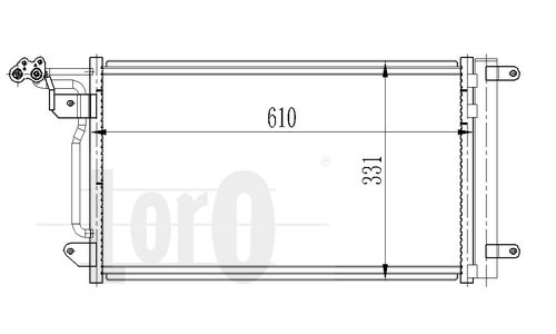 LORO Lauhdutin, ilmastointilaite 003-016-0022