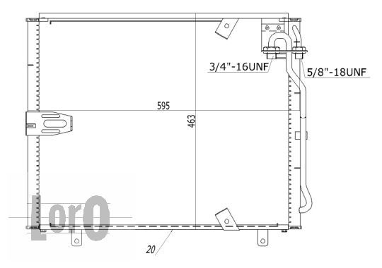 LORO Lauhdutin, ilmastointilaite 004-016-0002