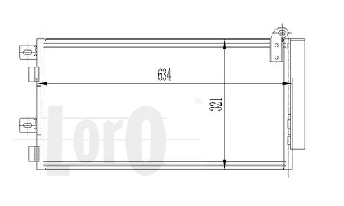 LORO Lauhdutin, ilmastointilaite 004-016-0019