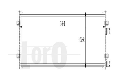 LORO Lauhdutin, ilmastointilaite 008-016-0002