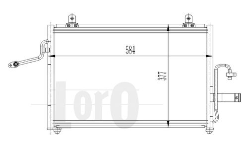 LORO Lauhdutin, ilmastointilaite 011-016-0004