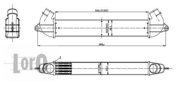 LORO Välijäähdytin 016-018-0001