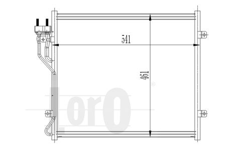 LORO Lauhdutin, ilmastointilaite 023-016-0005