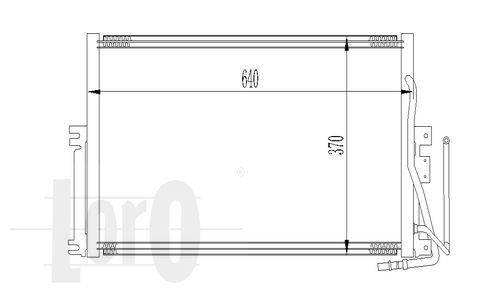 LORO Lauhdutin, ilmastointilaite 037-016-0006