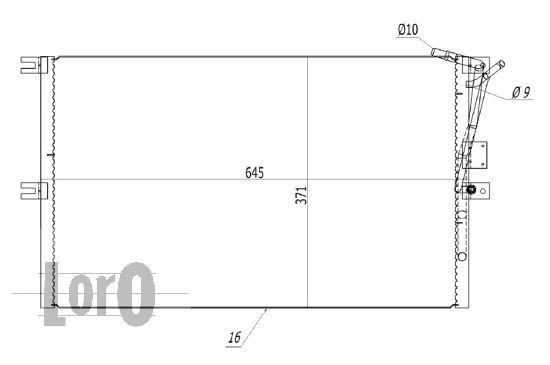 LORO Lauhdutin, ilmastointilaite 037-016-0041