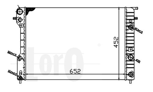 LORO Jäähdytin,moottorin jäähdytys 037-017-0031-B