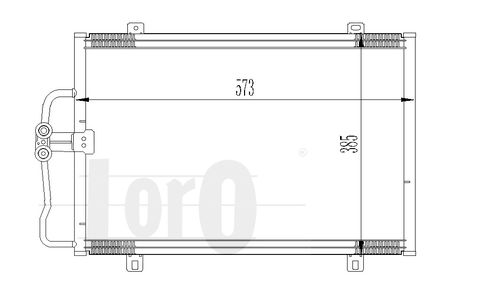 LORO Lauhdutin, ilmastointilaite 042-016-0003