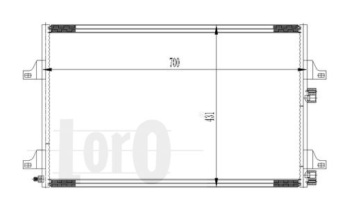 LORO Lauhdutin, ilmastointilaite 042-016-0041