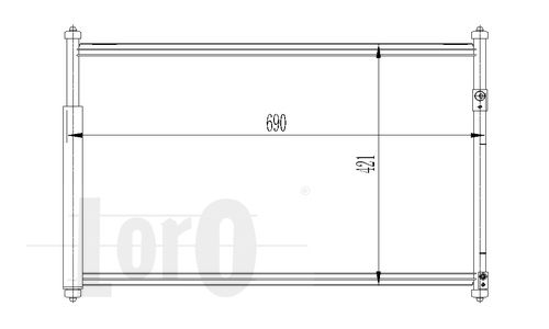 LORO Lauhdutin, ilmastointilaite 050-016-0003