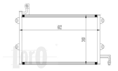 LORO Lauhdutin, ilmastointilaite 053-016-0027