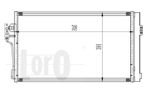 LORO Lauhdutin, ilmastointilaite 054-016-0006