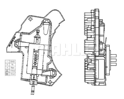 MAHLE Säädin, lämmityslaitteen puhallin ABR 24 000P