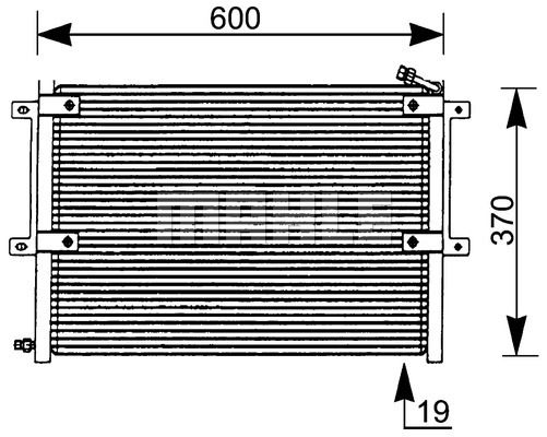 MAHLE Lauhdutin, ilmastointilaite AC 171 000P