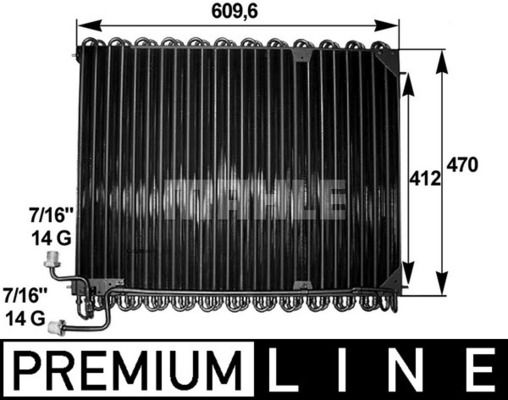 MAHLE Lauhdutin, ilmastointilaite AC 285 000P