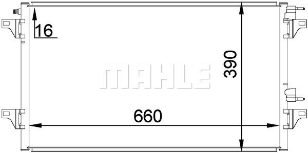 MAHLE Lauhdutin, ilmastointilaite AC 297 000P