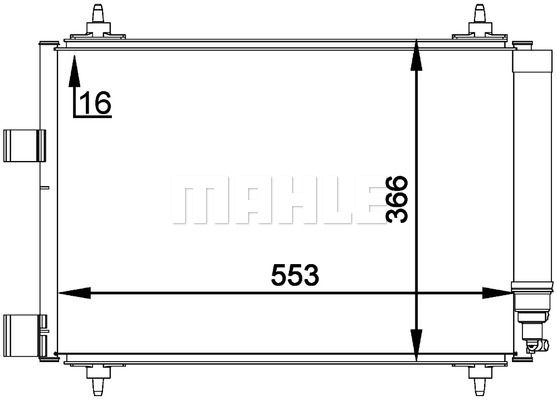 MAHLE Lauhdutin, ilmastointilaite AC 314 000P