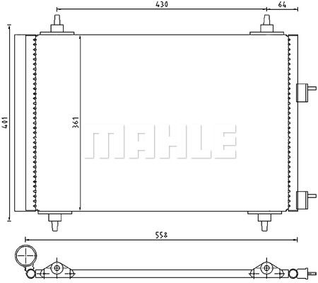 MAHLE Lauhdutin, ilmastointilaite AC 315 000P