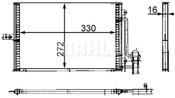 MAHLE Lauhdutin, ilmastointilaite AC 317 000S