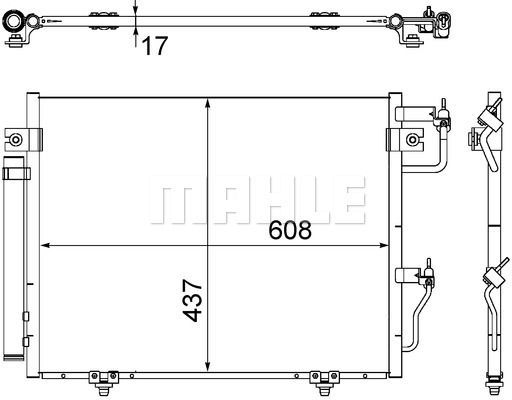 MAHLE Lauhdutin, ilmastointilaite AC 534 000S