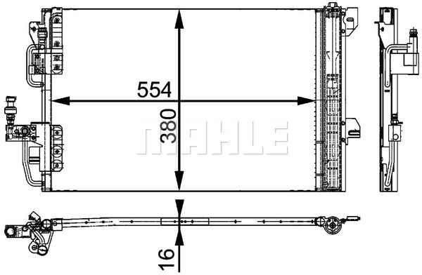 MAHLE Lauhdutin, ilmastointilaite AC 665 000P