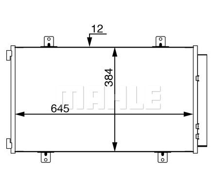 MAHLE Lauhdutin, ilmastointilaite AC 70 000S