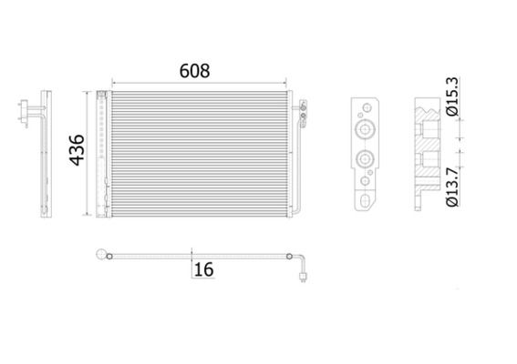 MAHLE Lauhdutin, ilmastointilaite AC 937 000S