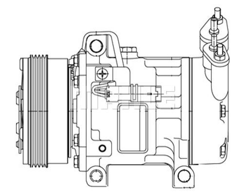 MAHLE Kompressori, ilmastointilaite ACP 1255 000P