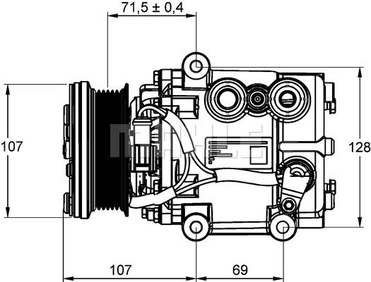 MAHLE Kompressori, ilmastointilaite ACP 859 000P