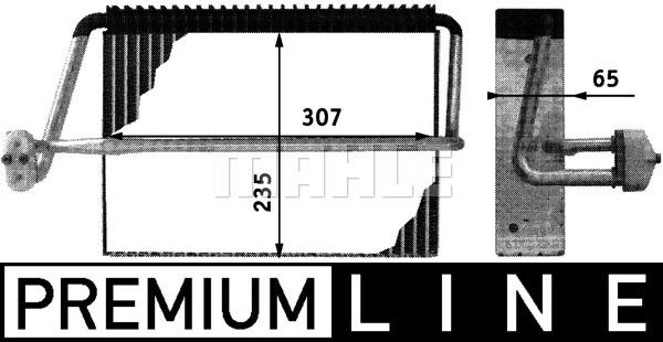 MAHLE Höyrystin, ilmastointilaite AE 41 000P