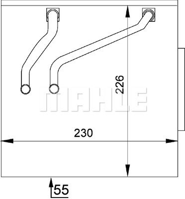 MAHLE Höyrystin, ilmastointilaite AE 49 000P