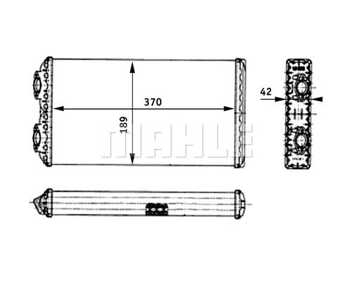 MAHLE Lämmityslaitteen kenno AH 125 000P