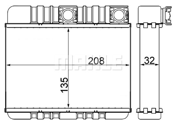 MAHLE Lämmityslaitteen kenno AH 87 000S