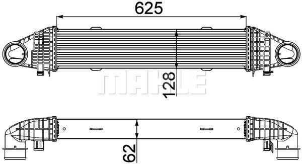 MAHLE Välijäähdytin CI 358 000P