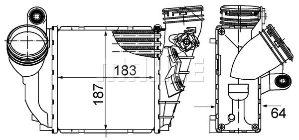 MAHLE Välijäähdytin CI 485 000S