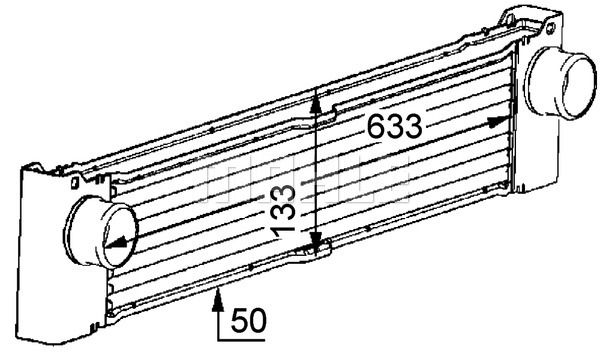 MAHLE Välijäähdytin CI 81 000P