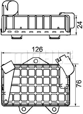 MAHLE Moottoriöljyn jäähdytin CLC 34 000P