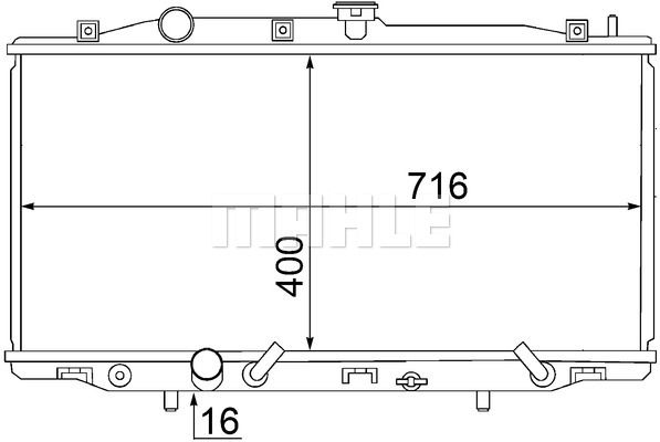 MAHLE Jäähdytin,moottorin jäähdytys CR 1462 000S