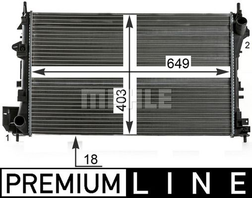 MAHLE Jäähdytin,moottorin jäähdytys CR 40 000P