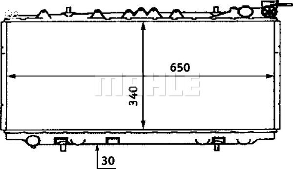 MAHLE Jäähdytin,moottorin jäähdytys CR 435 000S