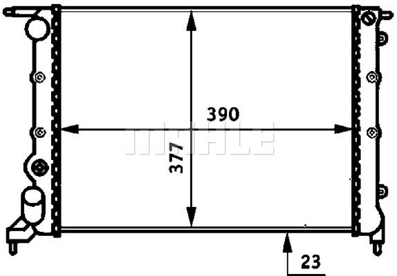 MAHLE Jäähdytin,moottorin jäähdytys CR 488 000S