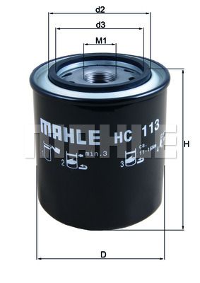 MAHLE Hydrauliikkasuodatin, automaattivaihteisto HC 113