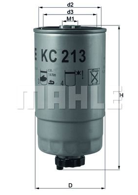 MAHLE Polttoainesuodatin KC 213