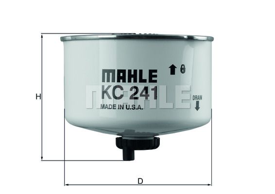 MAHLE Polttoainesuodatin KC 241D