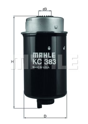 MAHLE Polttoainesuodatin KC 383