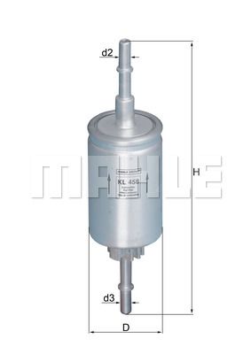 MAHLE Polttoainesuodatin KL 458