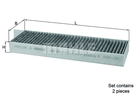 MAHLE Suodatin, sisäilma LAK 428/S