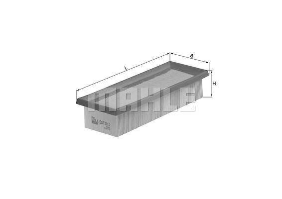 MAHLE Ilmansuodatin LX 581