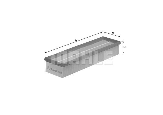 MAHLE Ilmansuodatin LX 617